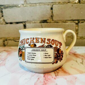 Chicken Soup mug from the 70s, bilingual! French and english